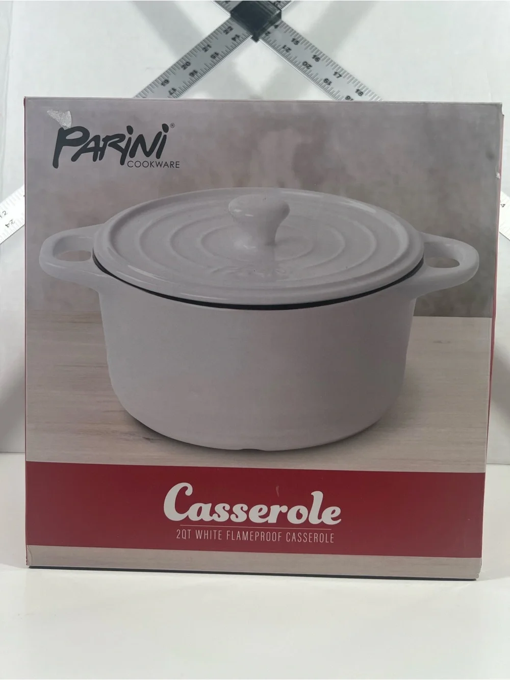 Parini Cookware 2 QT White Flameproof Casserole!